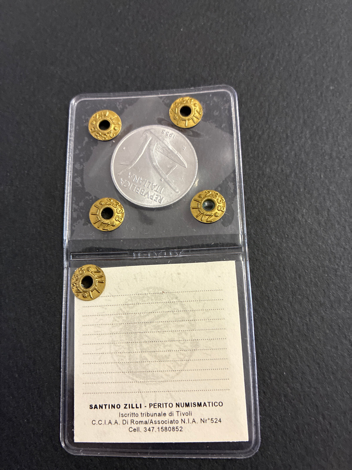 10 Lire 1953 "Spighe" in Perizia FDC