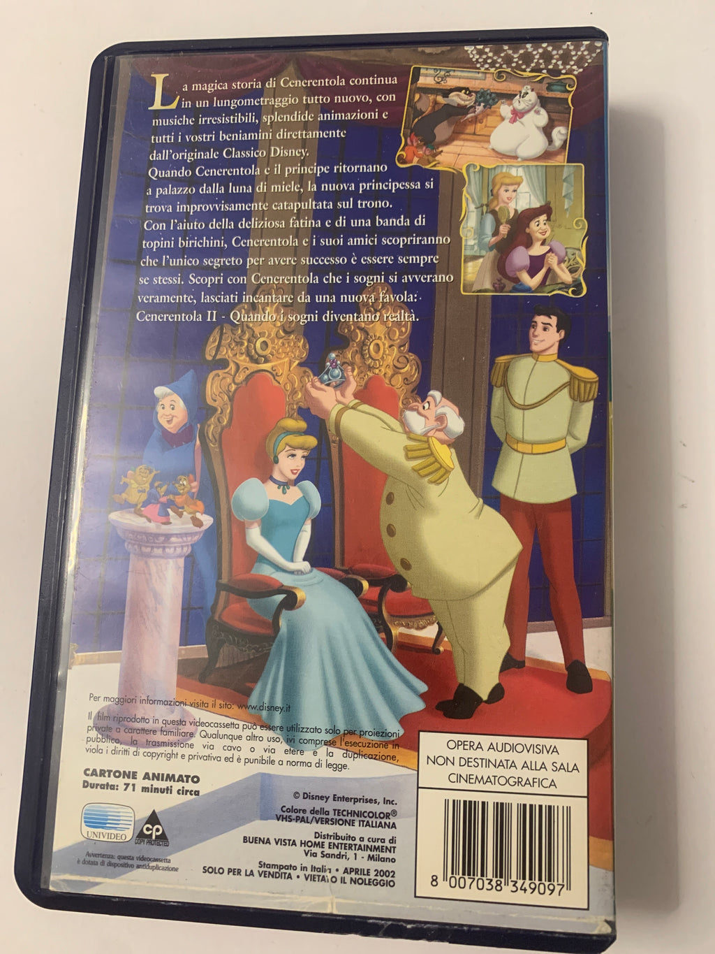 Lotto 2 VHS Disney - In giro per il mondo con Timon e Pumbaa + Cenerentola II