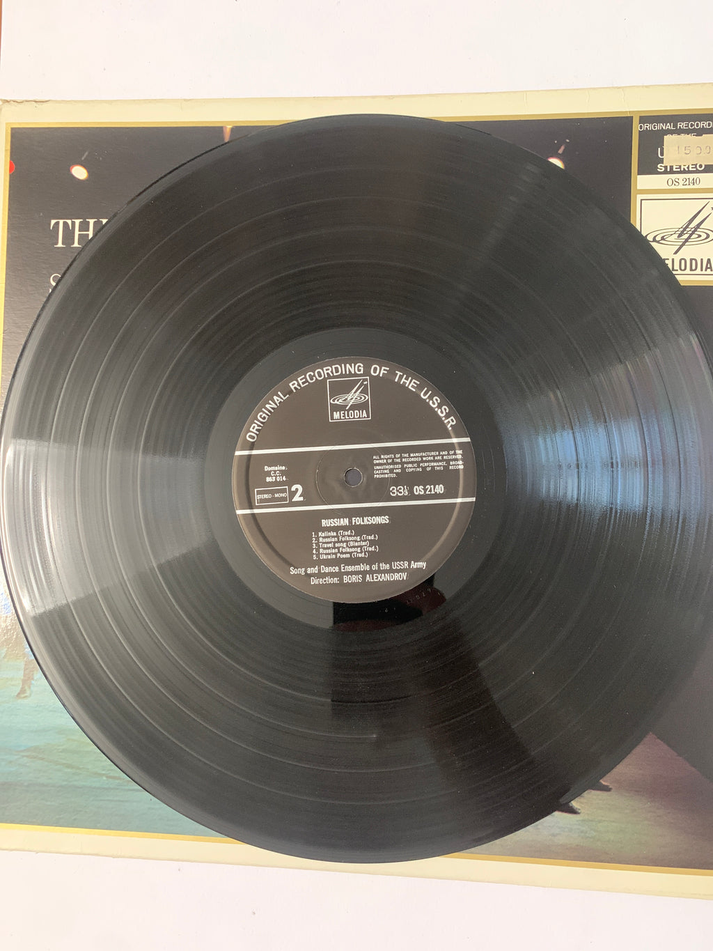 The Alexandrov Ensemble – Stenka Rasin and other famous Russian Folk Songs (LP, Melodia OS 2140)