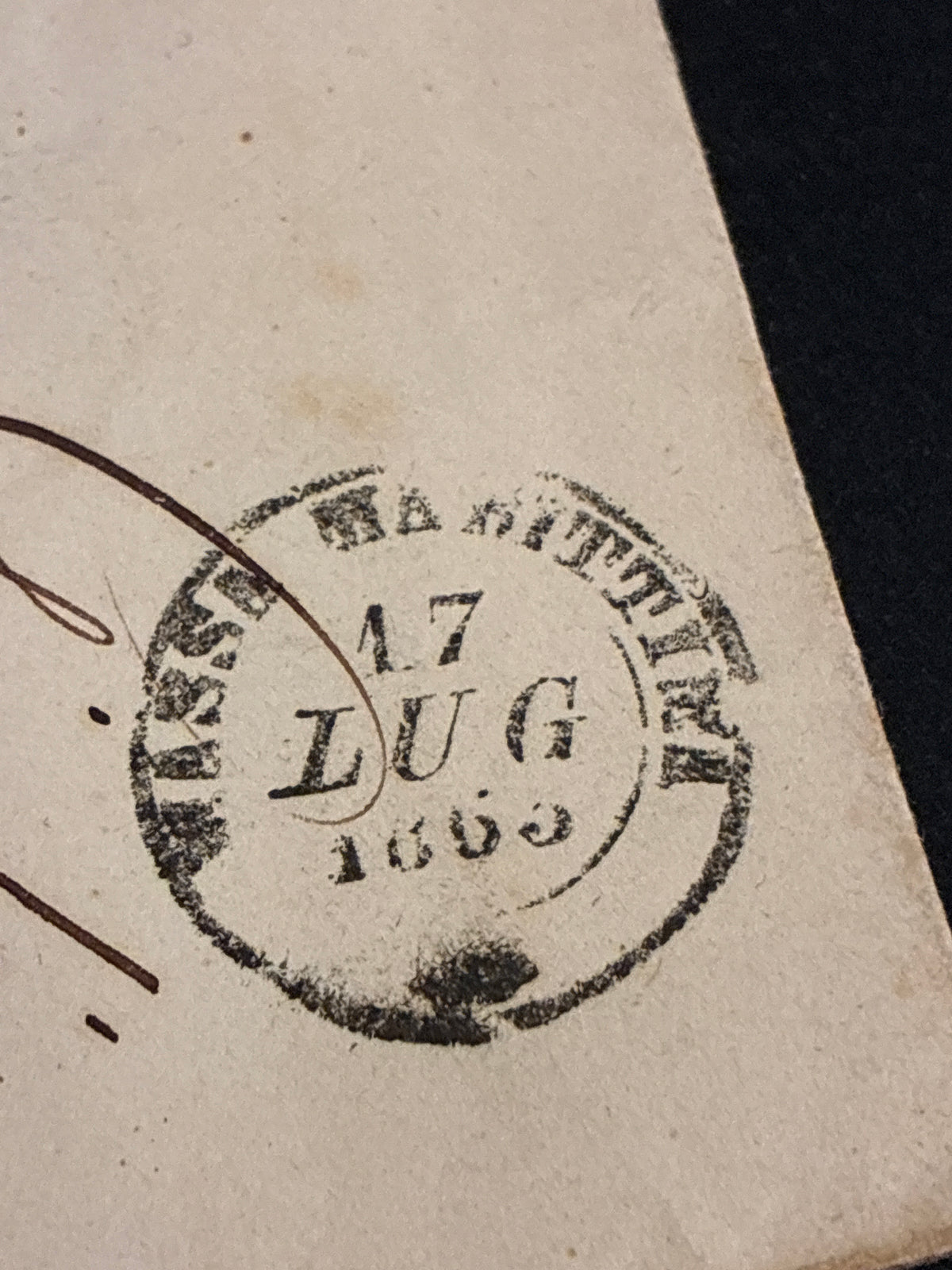 REGNO D'ITALIA 1863 - Lettera da Massa Marittima per Firenze con Timbro di Ambulante Ferroviario