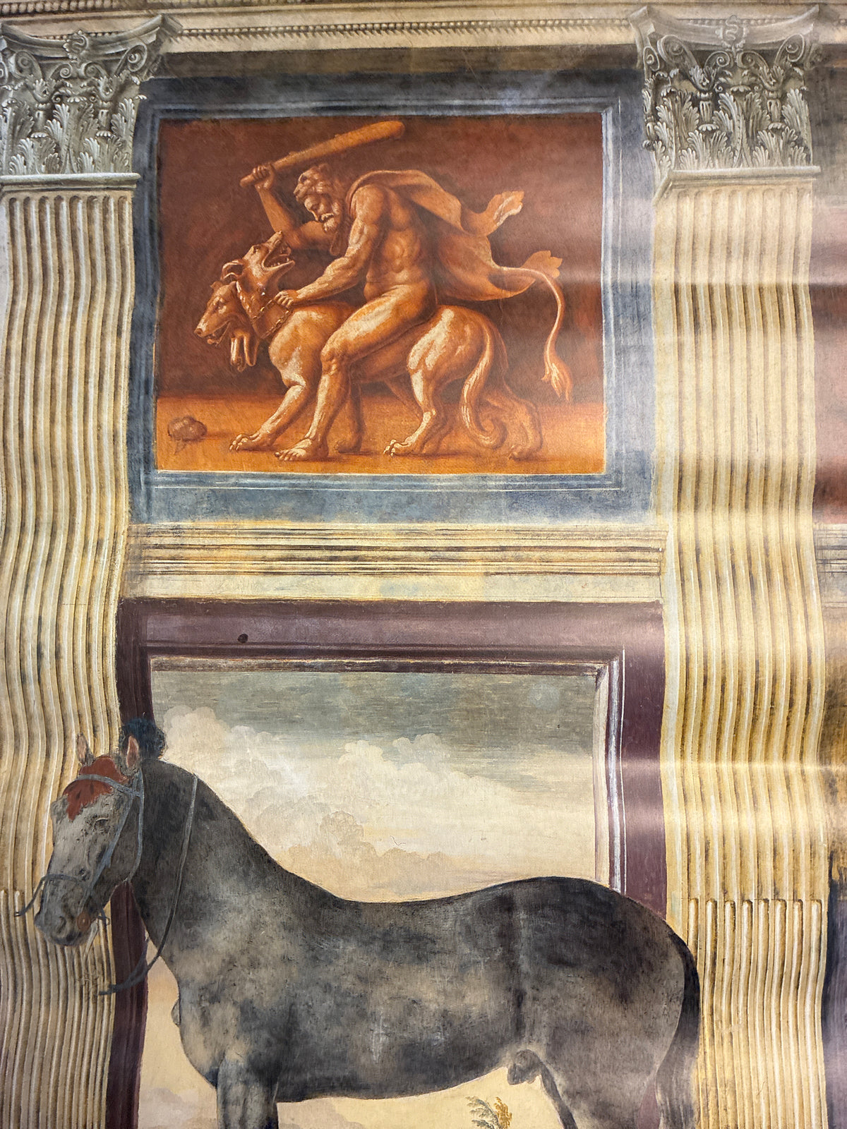 Manifesto Vintage Mostra Giulio Romano - Sala dei Cavalli Palazzo Te