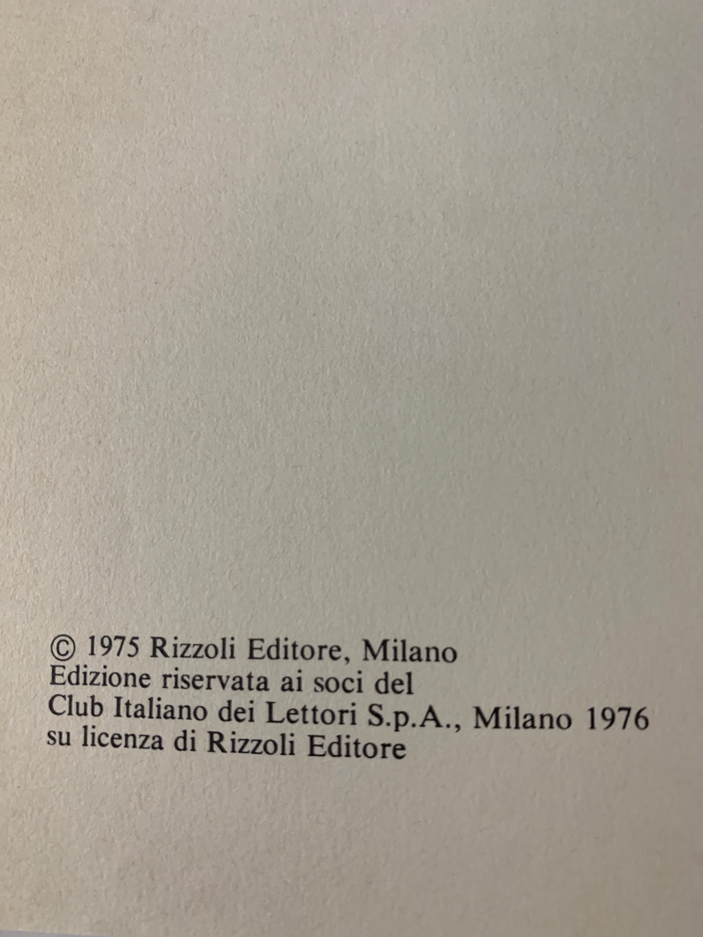 Monte Mario – Carlo Cassola – Edizione Club Italiano dei Lettori (1976 / Rizzoli)