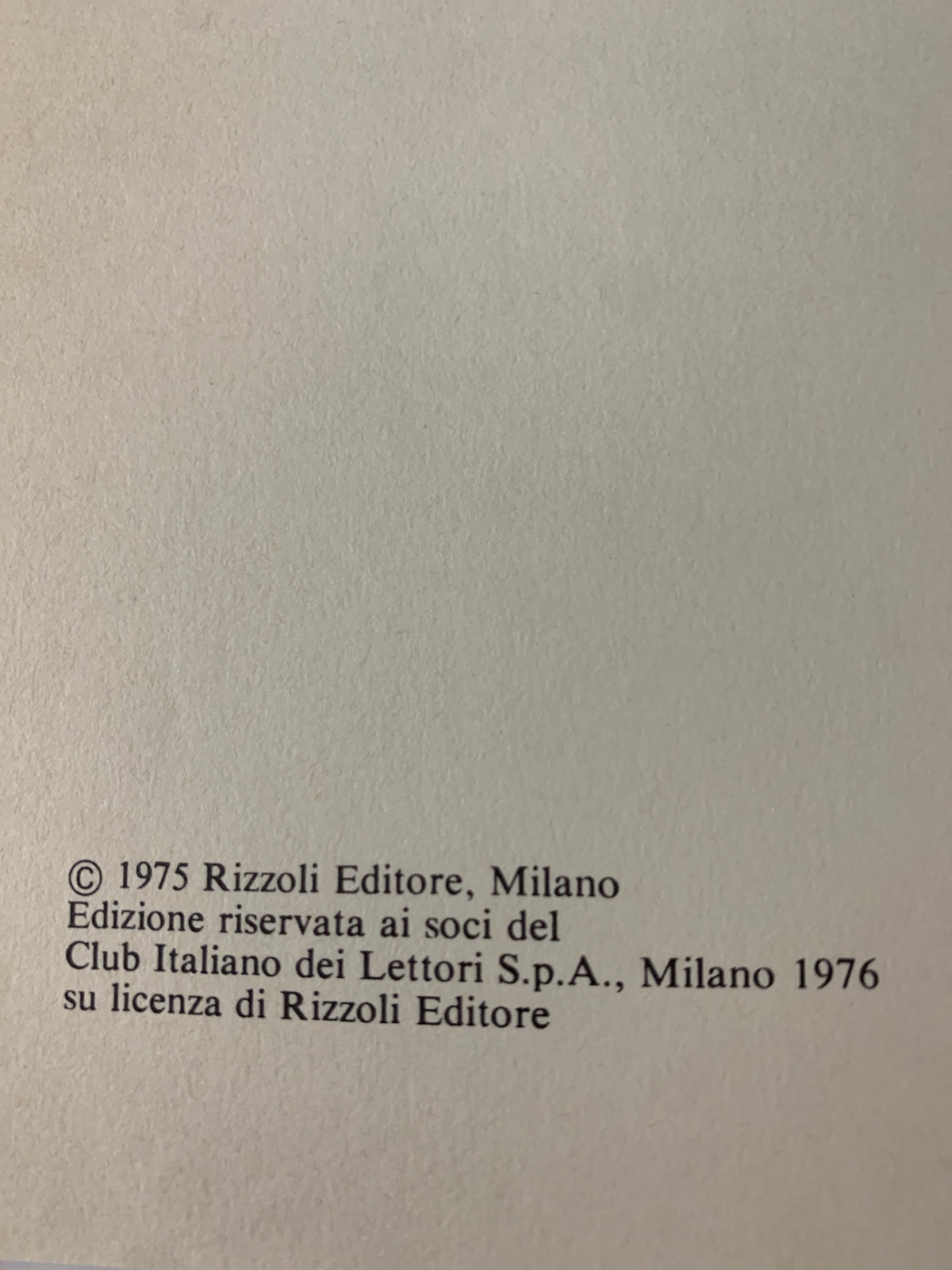 Monte Mario – Carlo Cassola – Edizione Club Italiano dei Lettori (1976 / Rizzoli)