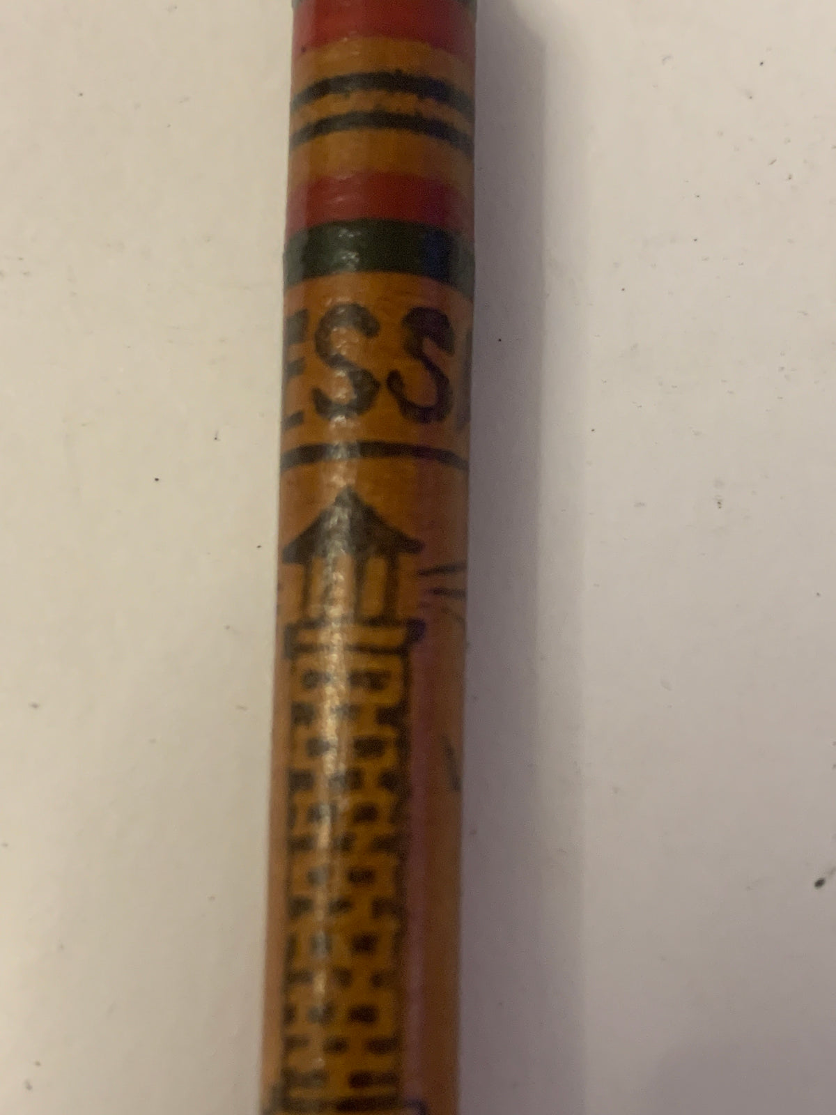 Matita Souvenir d'Epoca "Odessa" in Legno Intagliato e Dipinto - URSS / Ucraina