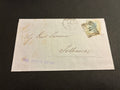 Busta Storia Postale 1870 Collezione Curzio Batini Regno D'Italia Vittorio Emanuele II Francobollo 20 Centesimi Azzurro Timbro Livorno Arrivo Follonica In Giornata Da Collezione