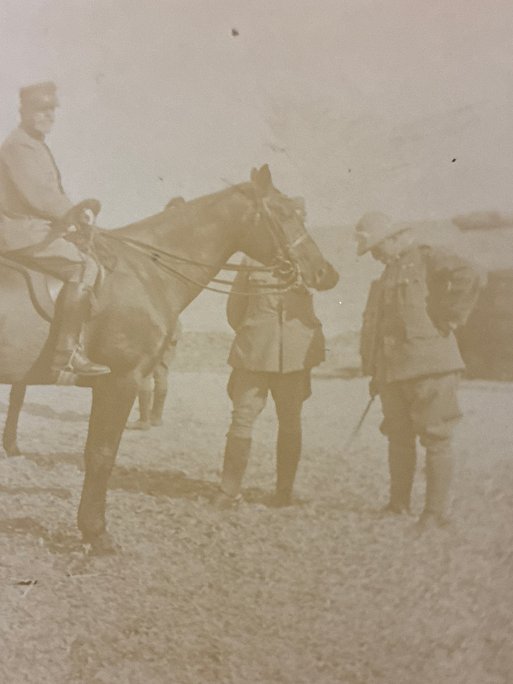Foto Epoca Il Duca d'Aosta Emanuele Filiberto di Savoia a Cavallo con Ufficiali