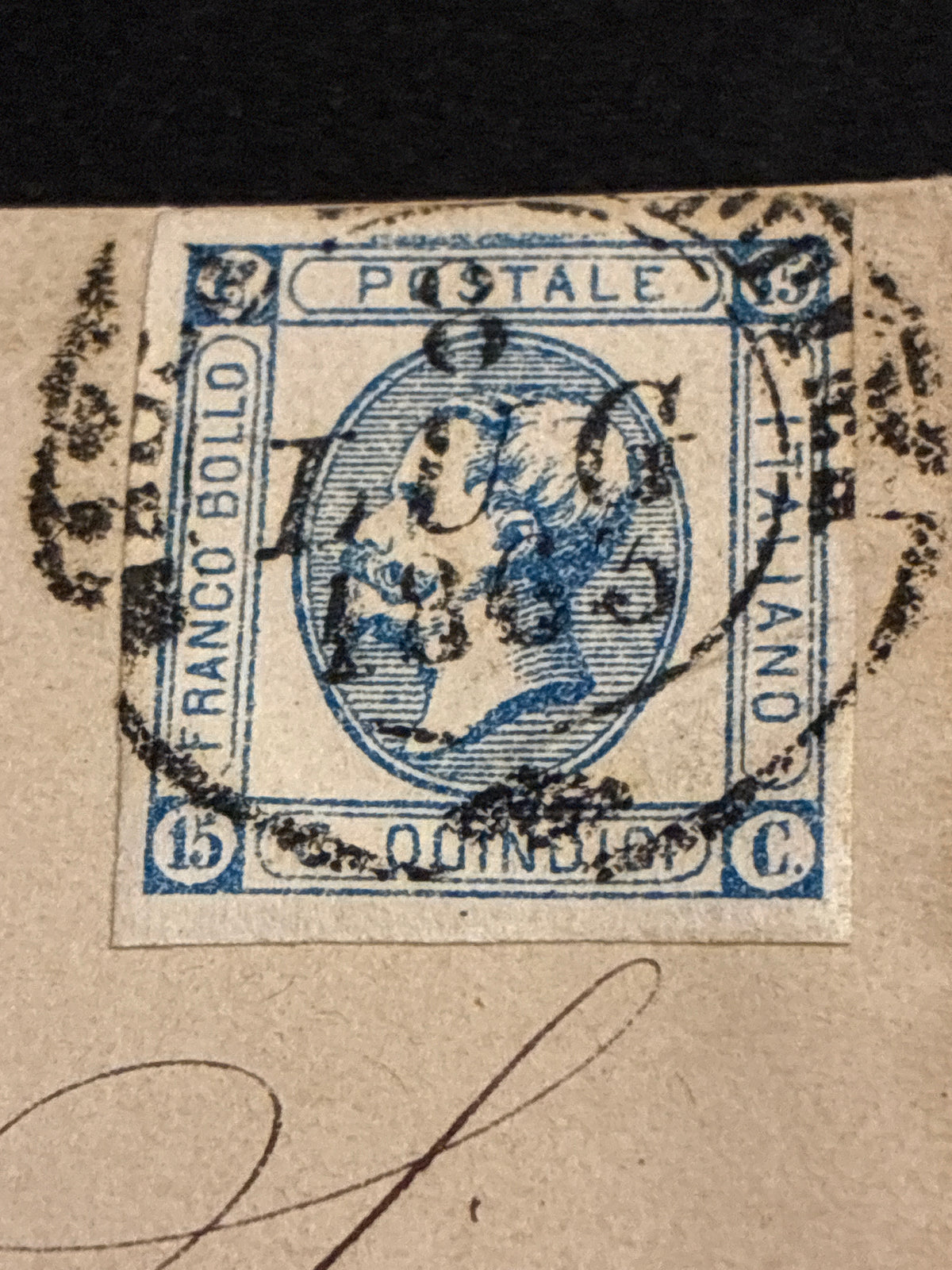 Lettera Storica 1863 da Massa Marittima a Firenze Francobollo 15c II Tipo Ambulante