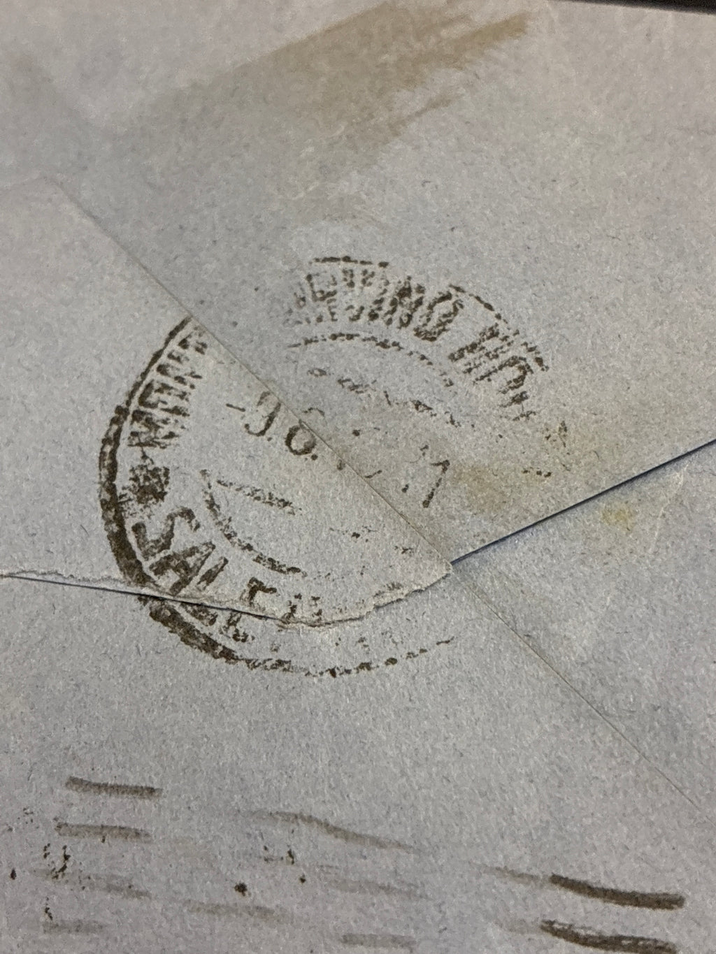 Busta Luglio 1943 Napoli Ferrovia per Montecorvino Rovella Salerno Francobollo 50c Anniversario Rossiniano Storia Postale Seconda Guerra Mondiale