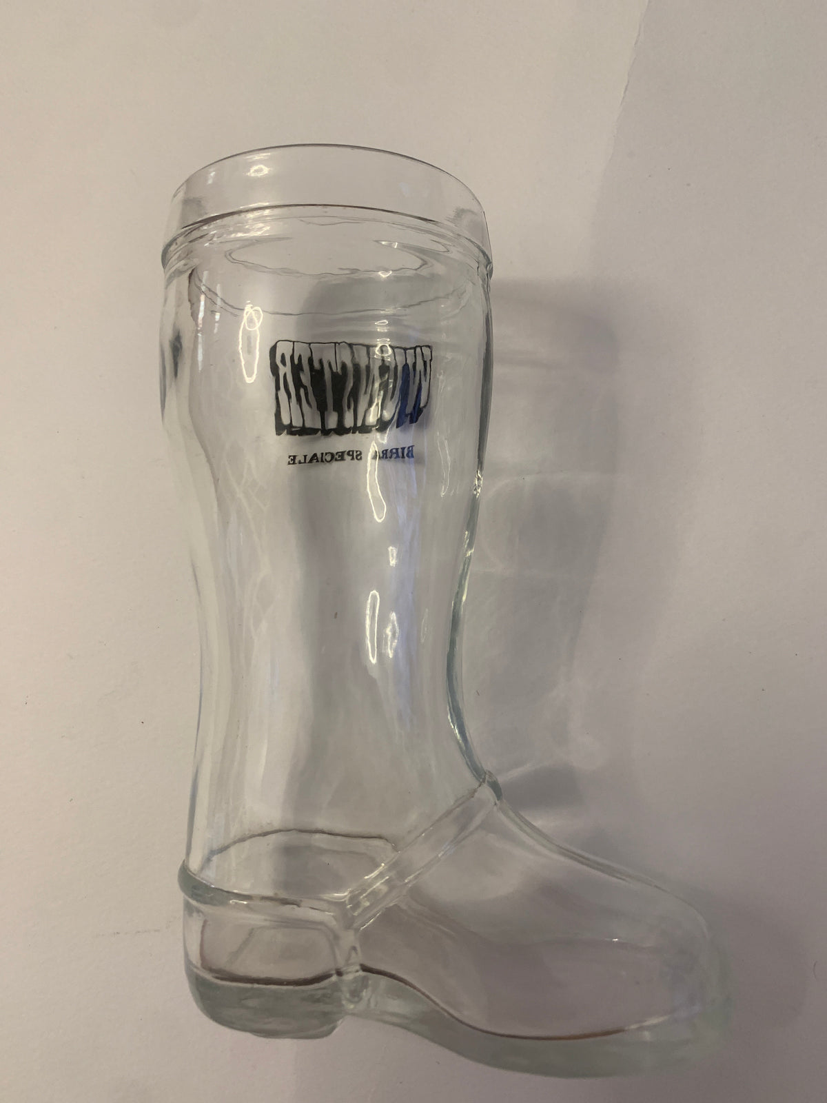 Bicchiere da birra vintage a forma di stivale Von Wunster Birra Speciale