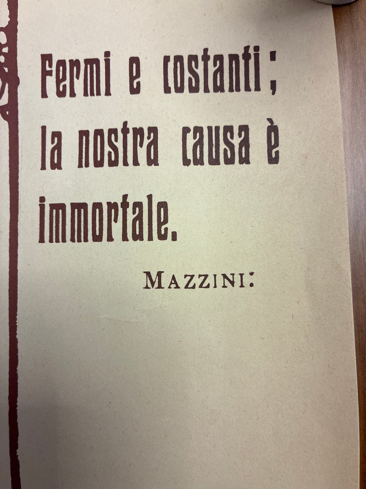 Rarissimo Manifesto Politico Originale 1920 PRI Collezione Massonica Fioravanti Pezzo Da Collezione