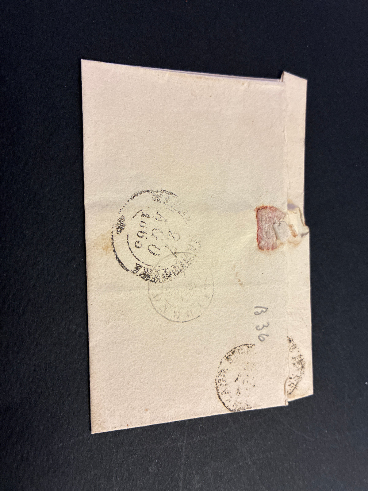 Busta 1863 Regno d'Italia 15 C. Azzurro Litografico Matraire per Massa Marittima con Timbro Ambulante e Lineare Batini