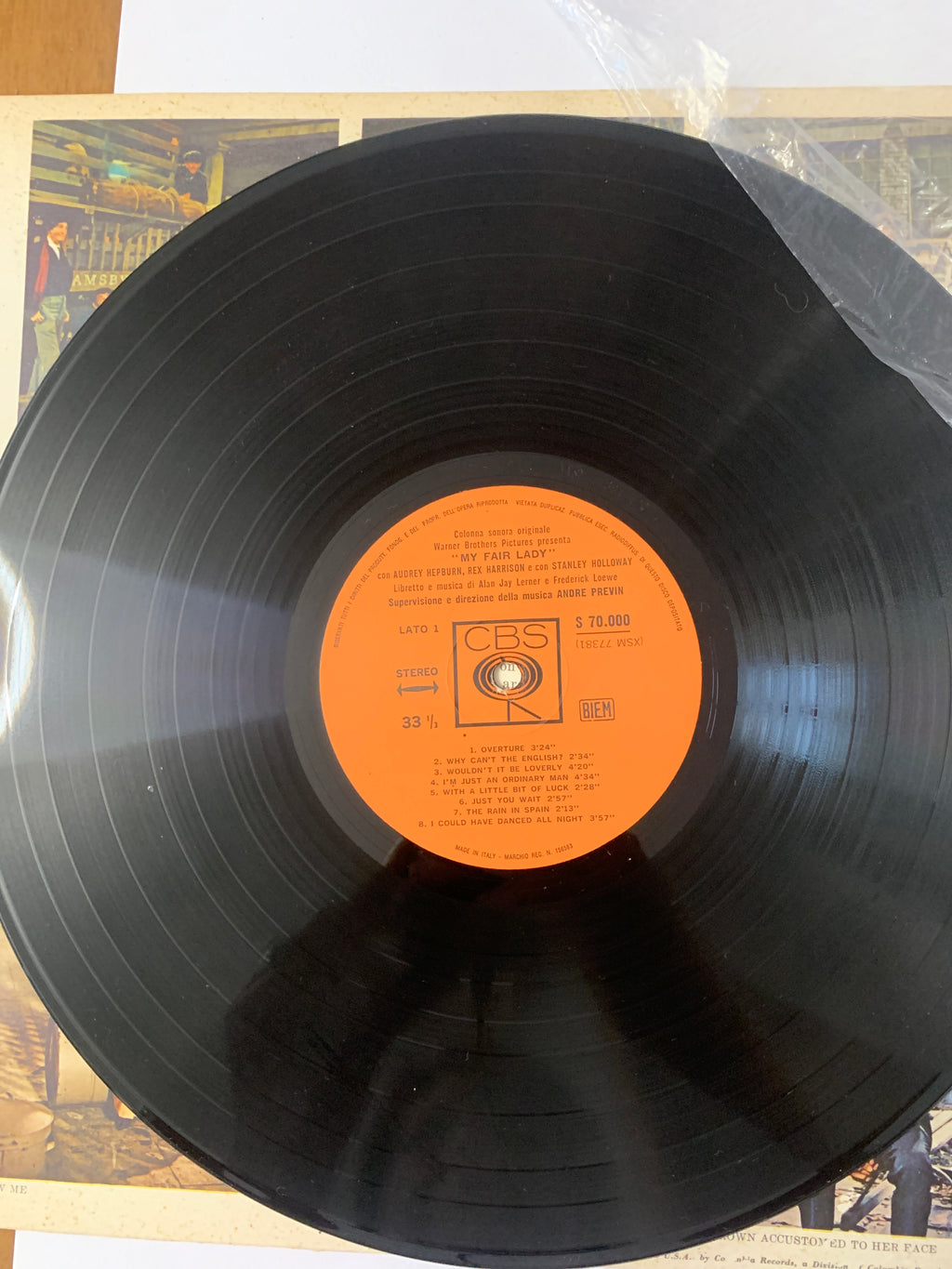 Vinile LP My Fair Lady Sound Track Recording CBS S 70.000 Stereo Audrey Hepburn Rex Harrison