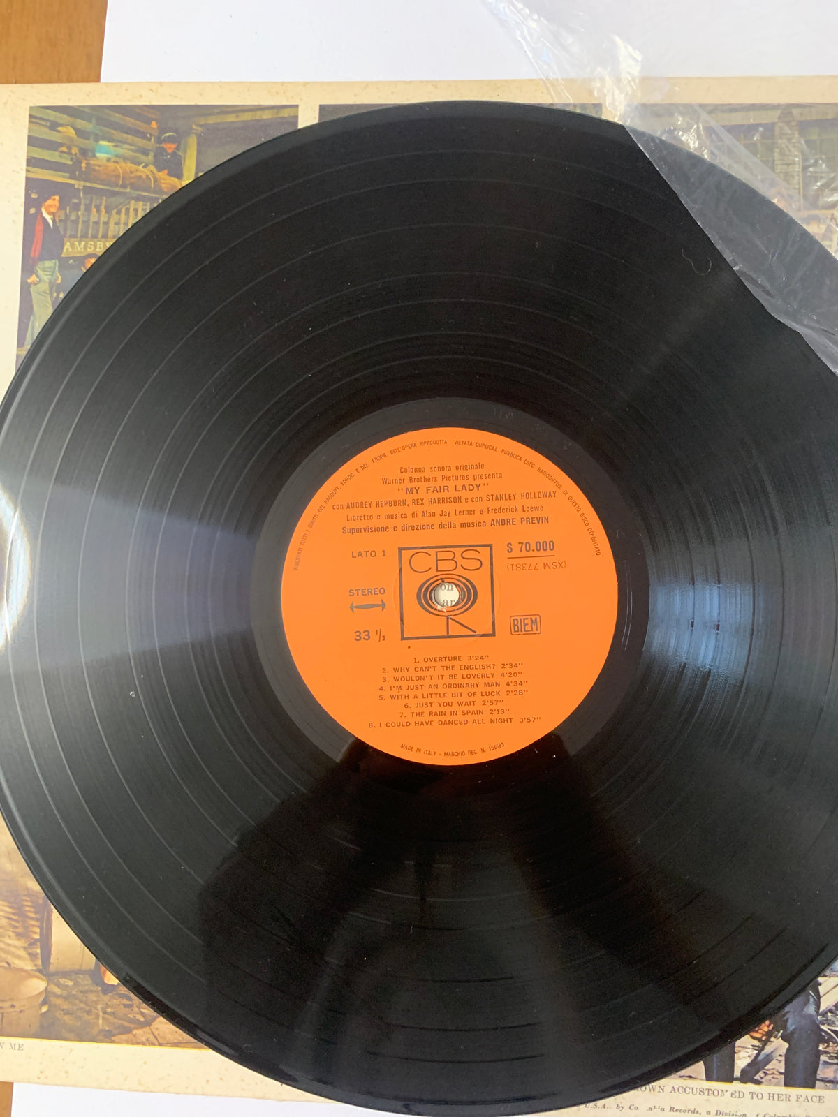Vinile LP My Fair Lady Sound Track Recording CBS S 70.000 Stereo Audrey Hepburn Rex Harrison