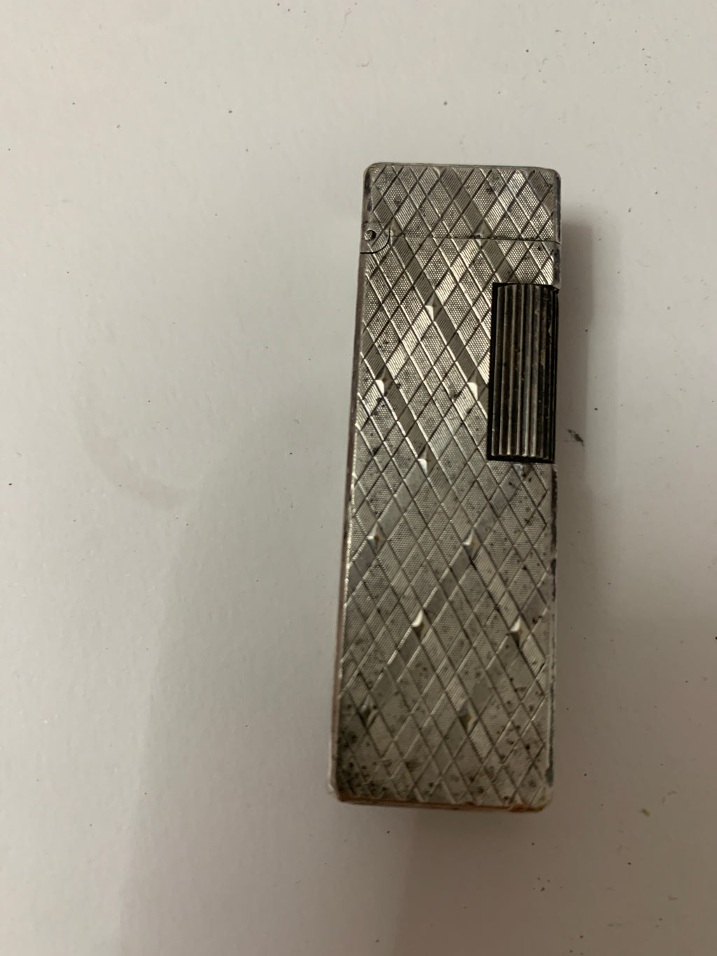 Accendino Colibri Vintage a Gas Modello 20P Silver - Finitura Diamantata / Guilloché