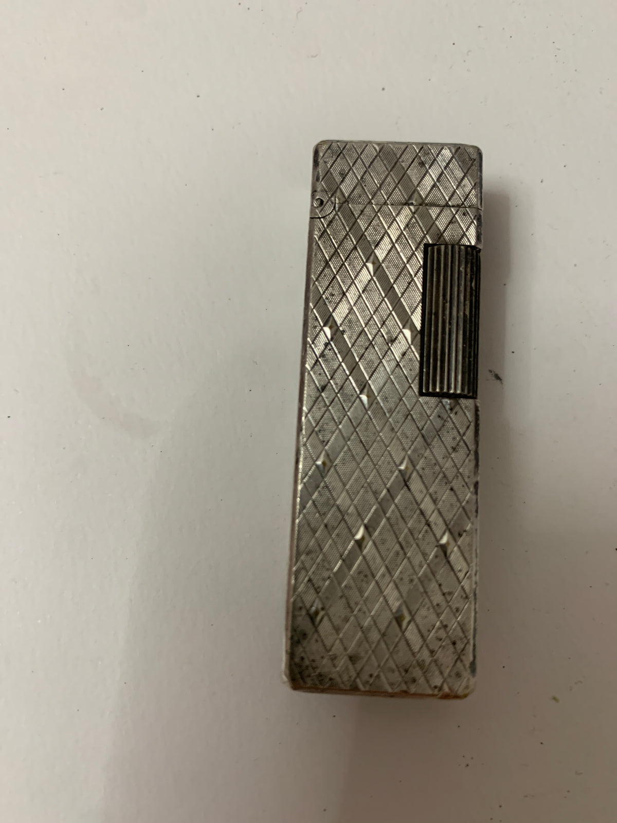 Accendino Colibri Vintage a Gas Modello 20P Silver - Finitura Diamantata / Guilloché