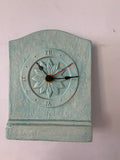 Orologio da Tavolo Vintage "Puntoquattro Anita" in Ceramica Azzurra