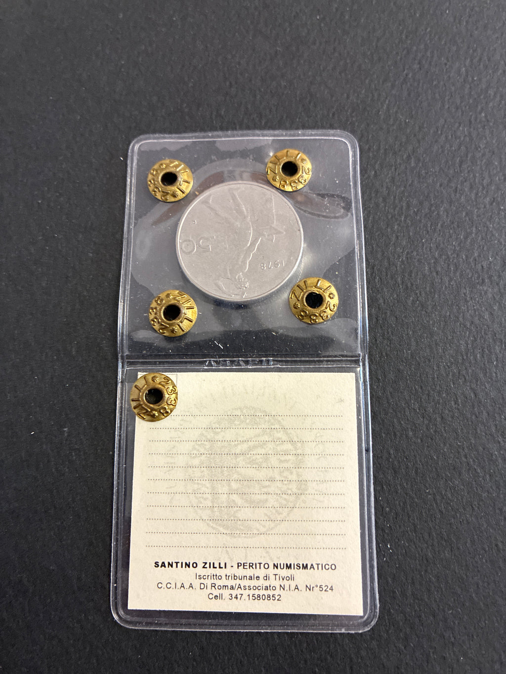 50 Lire 1978 "Vulcano" Errore Manca Orecchio e Manca Una Natica in Perizia BB