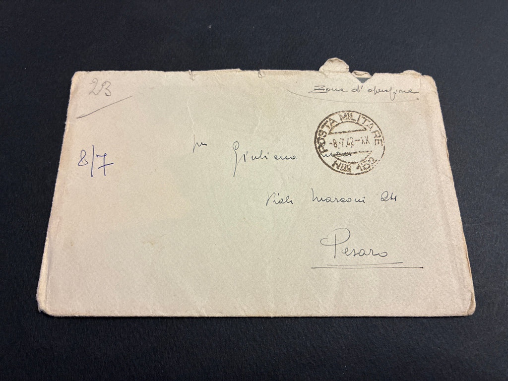 1942, Posta Militare 152: Lettera dal Fronte Russo con Elogio della Lana della Popolazione e Descrizione della Fuga dei Russi sul Don, Spedita dall'81º Reggimento Fanteria "Torino" per Pesaro