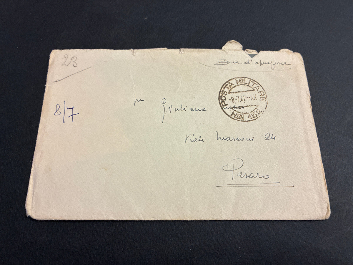 1942, Posta Militare 152: Lettera dal Fronte Russo con Elogio della Lana della Popolazione e Descrizione della Fuga dei Russi sul Don, Spedita dall'81º Reggimento Fanteria "Torino" per Pesaro