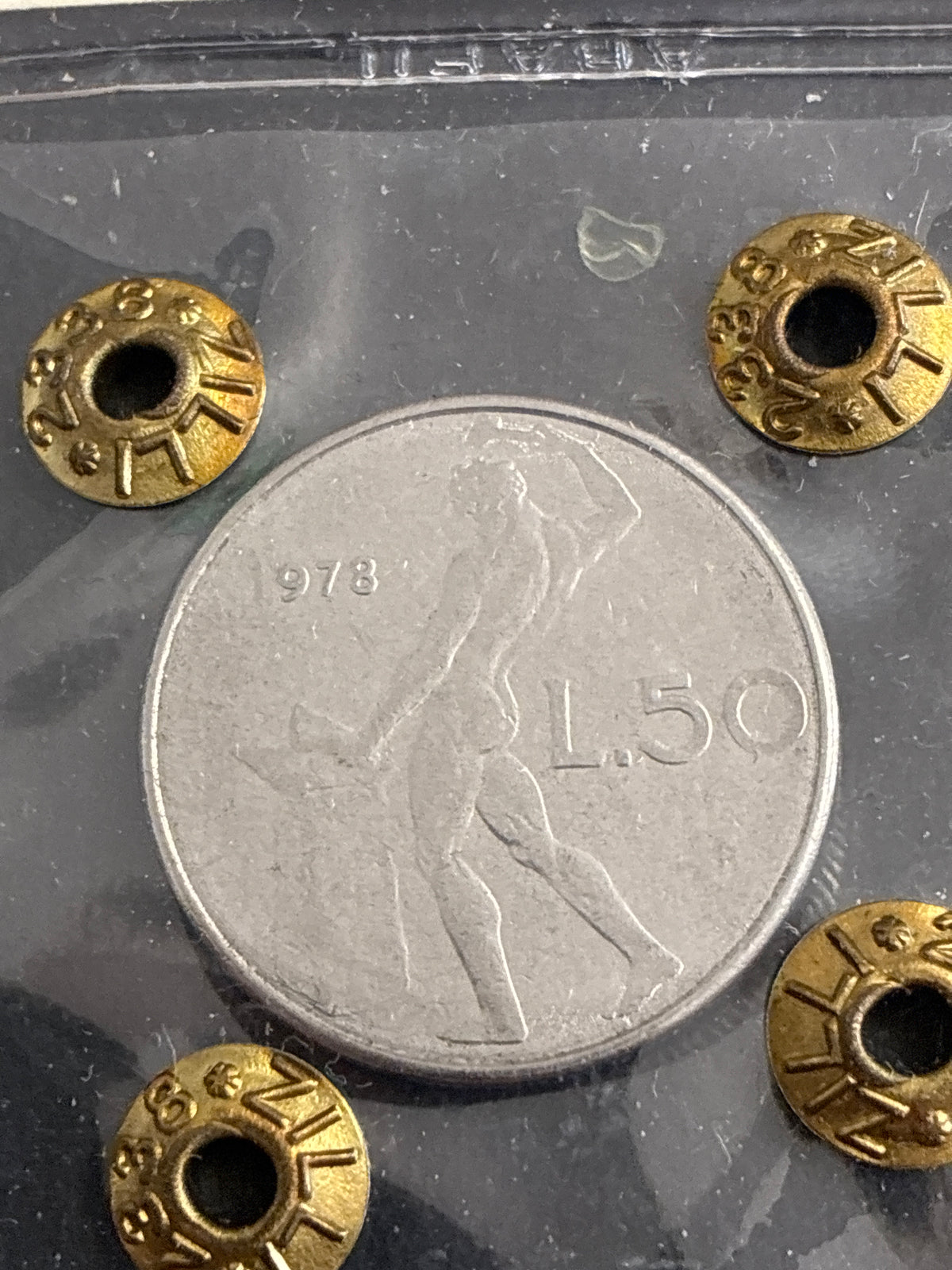 Moneta 50 Lire 1978 BB con errore di conio periziata Zilli.