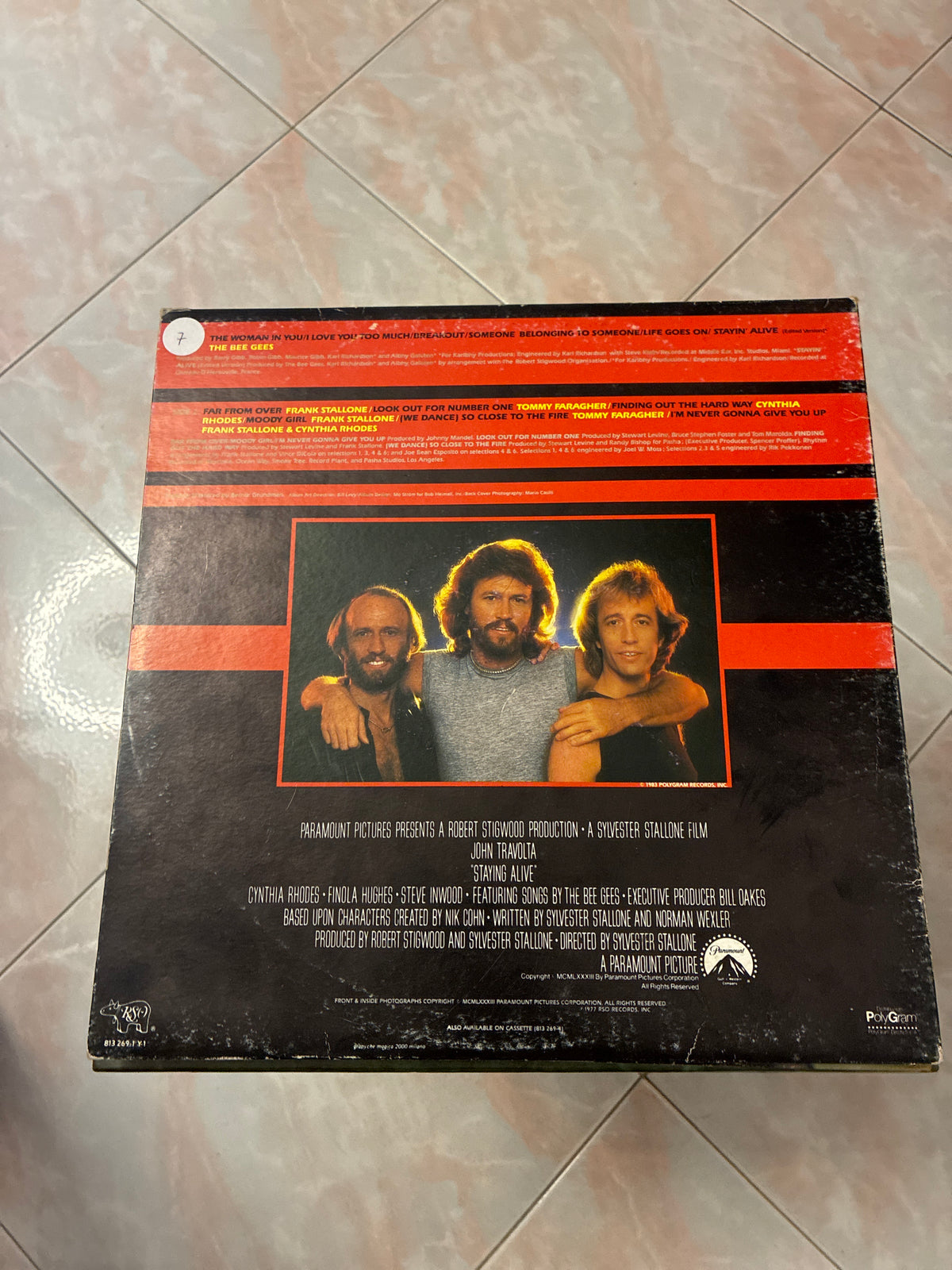 Staying Alive (The Original Motion Picture Soundtrack) (RSO – 813 269-1)