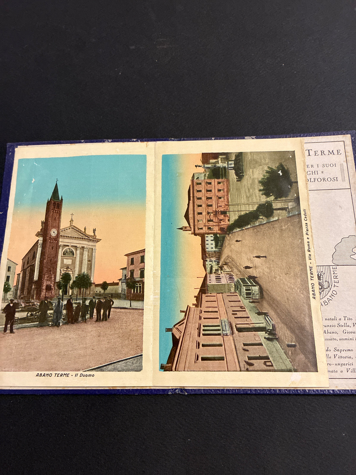 Ricordo di Abano Terme - Album di vedute a soffietto (Edizione Riservata A. Bugia)