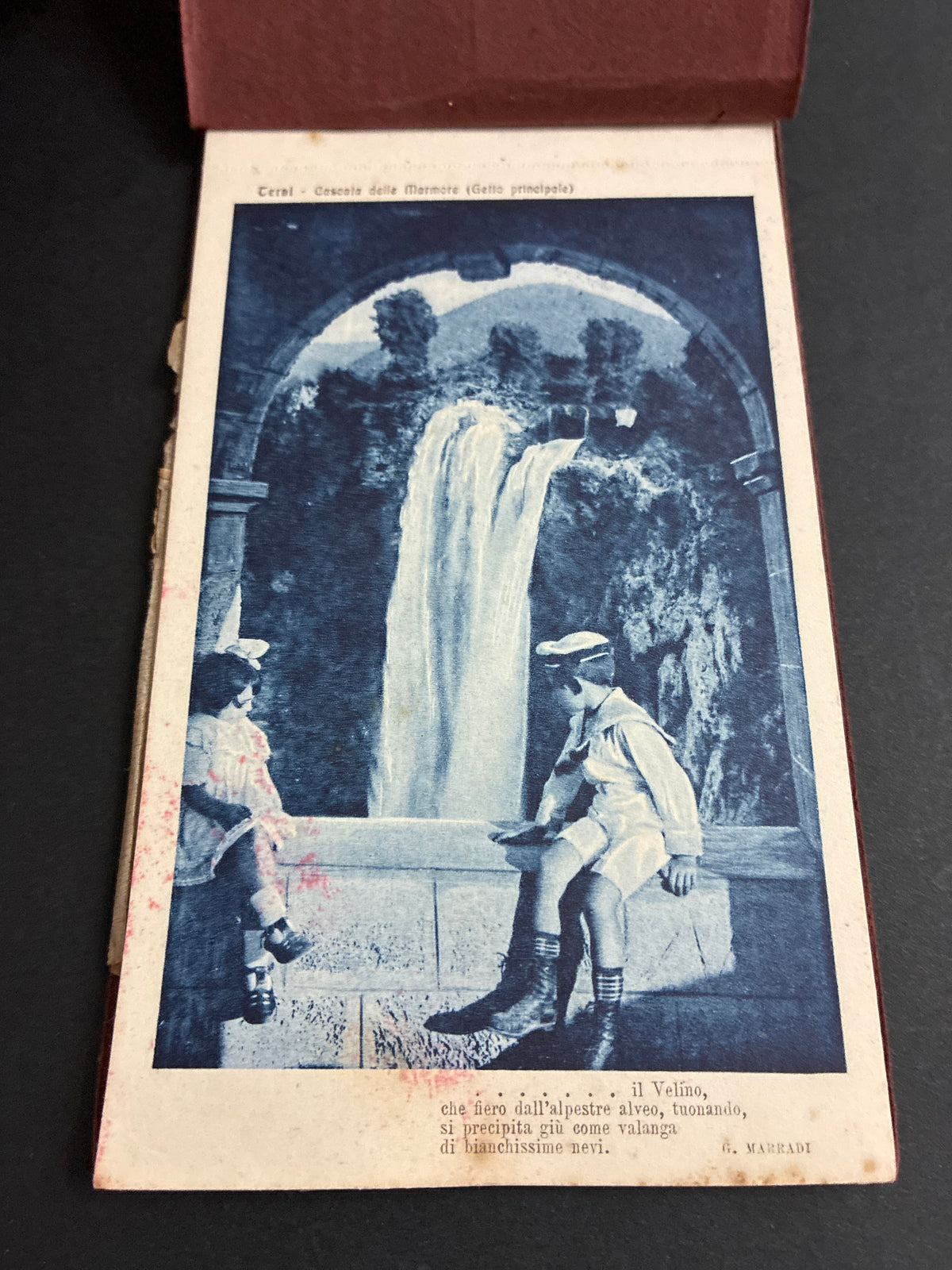 Libretto D'Epoca Alterocca Terni 12 Cartoline Illustrate Cascata Delle Marmore