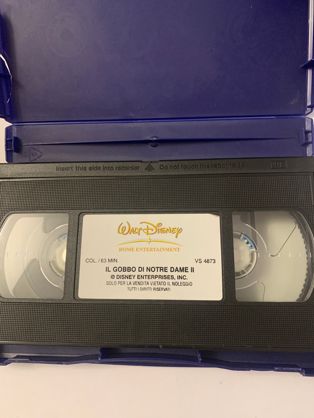 Lotto 4 VHS Classici Walt Disney - Il Gobbo di Notre Dame II, Pocahontas, Red e Toby, Biancaneve