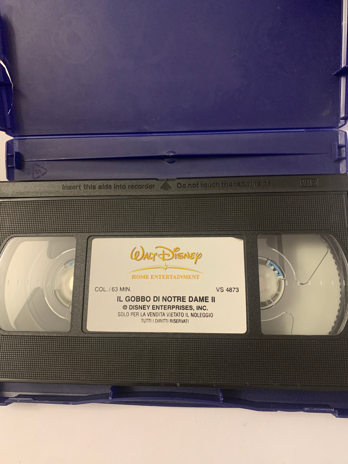 Lotto 4 VHS Classici Walt Disney - Il Gobbo di Notre Dame II, Pocahontas, Red e Toby, Biancaneve