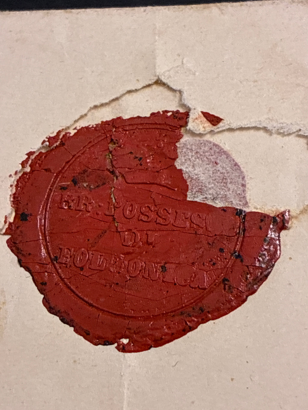 Busta 18/07/1863 Regno d'Italia 15 C. Litografico I Tipo Matraire con Timbro Ambulante Lineare Batini e Sigillo Ceralacca