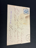REGNO D'ITALIA 1863 - Lettera con 15 Centesimi Litografico II Tipo per Firenze