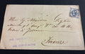 Lettera 1865 con 15 Centesimi Azzurro Primo Tipo "Matraire" in uso tardivo dall'Archivio e Collezione dell'Ing. Curzio Batini