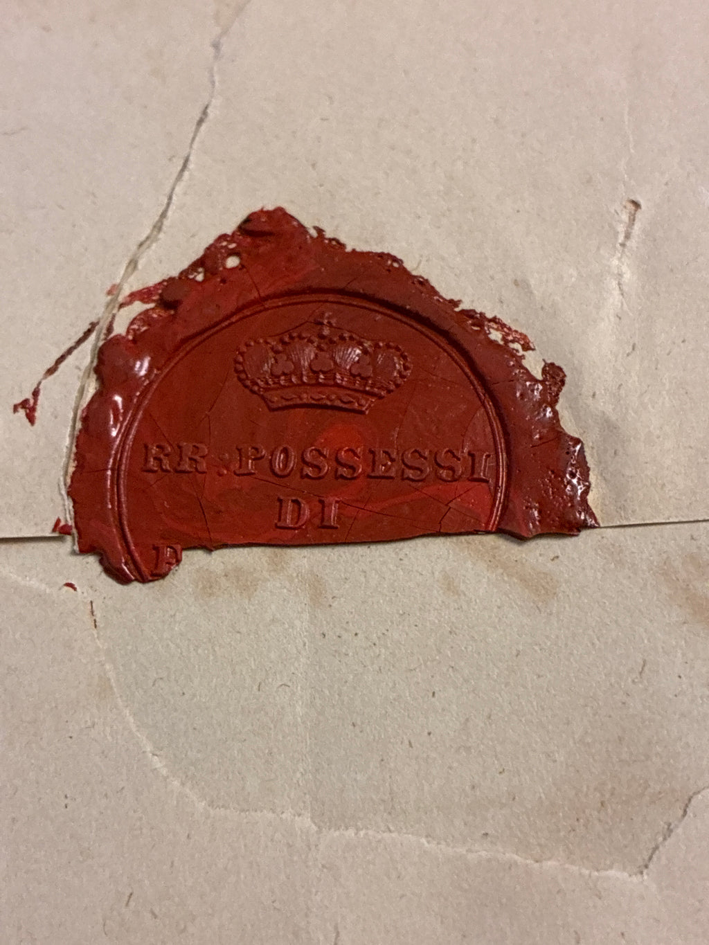 Lettera Storica 1863 da Massa a Firenze con Sigillo Ceralacca Regi Possessi