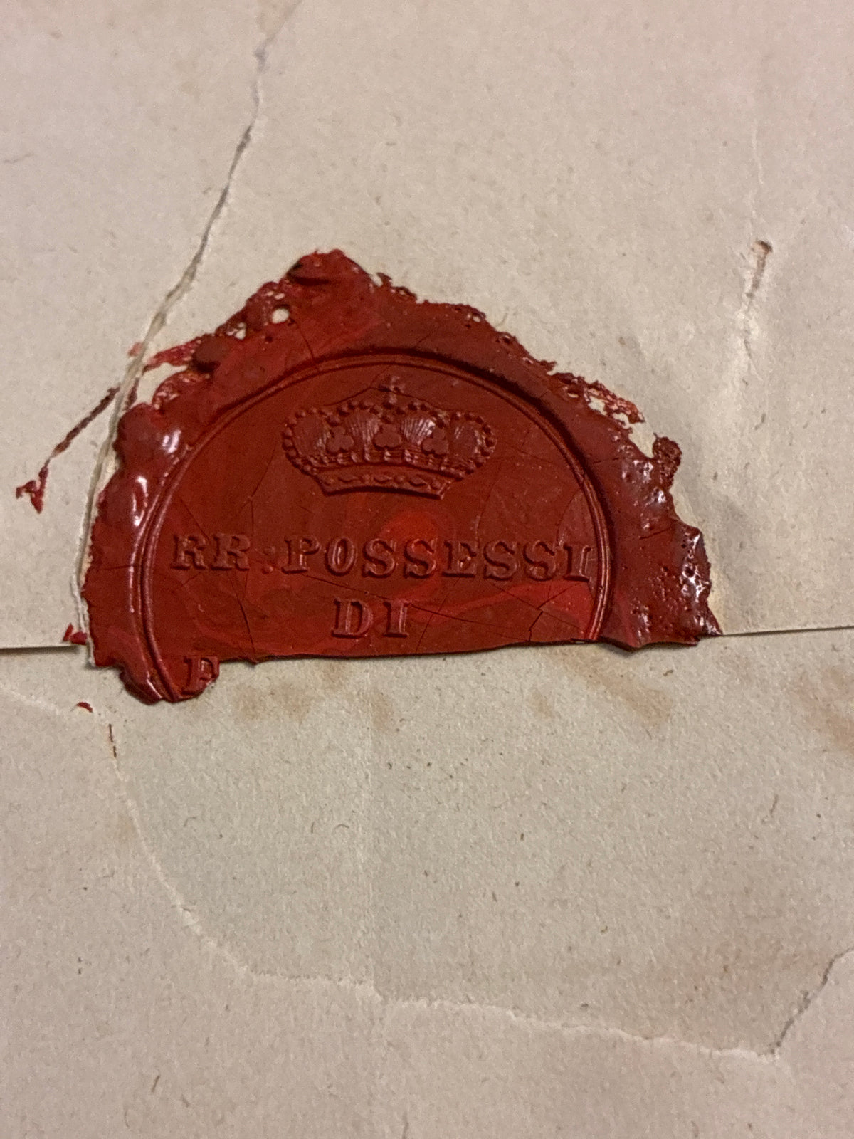 Lettera Storica 1863 da Massa a Firenze con Sigillo Ceralacca Regi Possessi