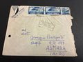 Busta intera per Posta Aerea del 1947 da Roma ad Asmara (Eritrea), affrancata con 65 Lire (coppia Rondini 25L. + Democratica 15L.), diretta al dirigente AGIP Giorgio Belforti nel periodo della presidenza di Enrico Mattei