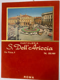 Tabellone pubblicitario per calendario d'epoca - Cartoleria S. Dell'Ariccia (Roma) - Piazza della Scala, Milano