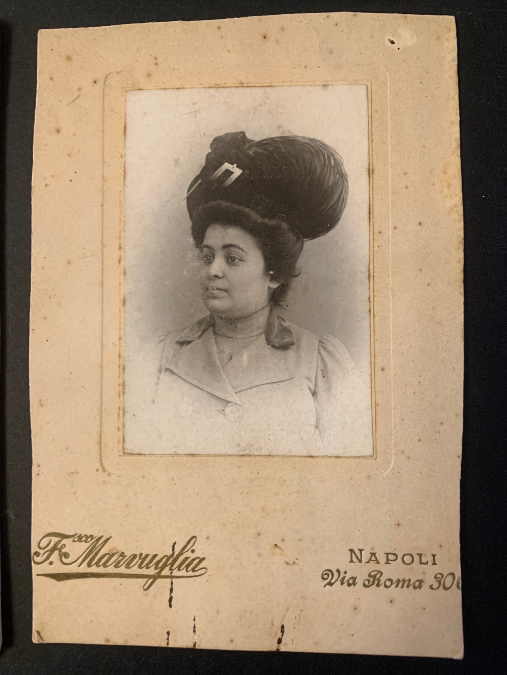 Lotto 2 Antiche Fotografie Ritratti Studio Sergi Reggio Calabria e Marruglia Napoli D'Epoca