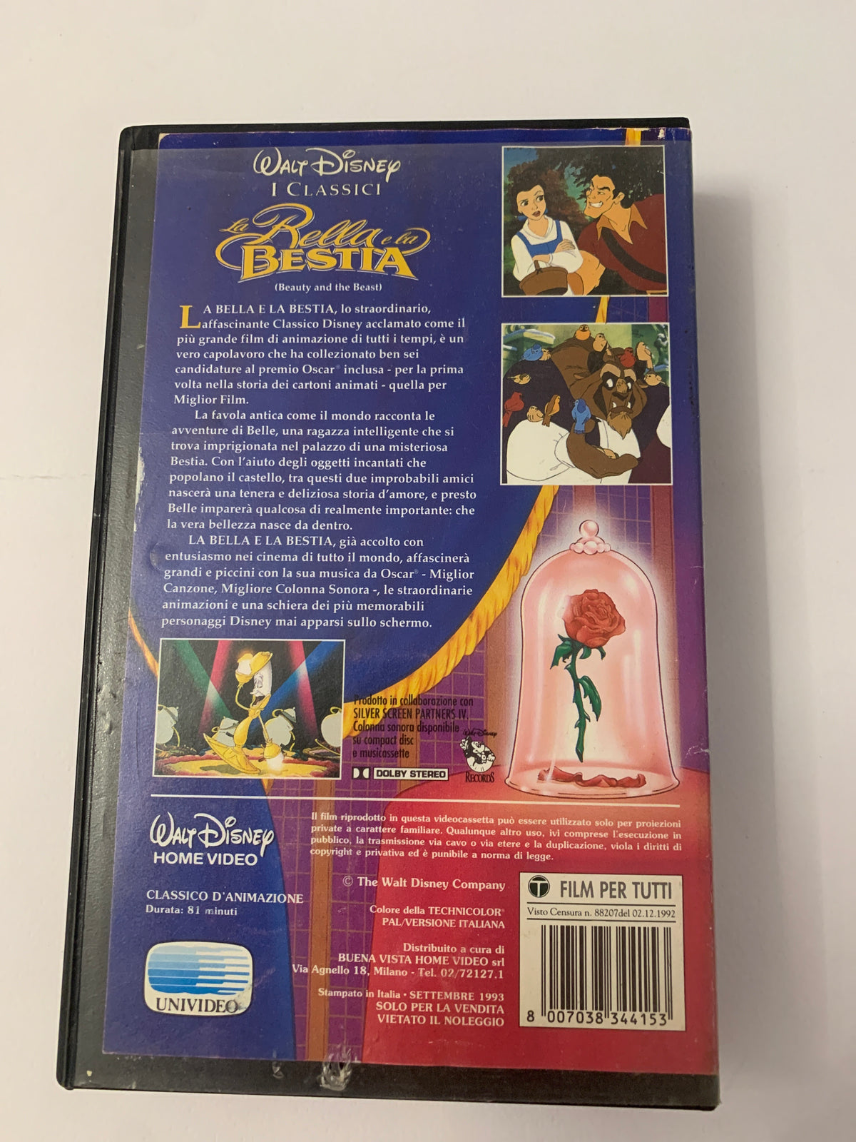 Lotto 2 VHS Walt Disney I Classici - Il Gobbo di Notre Dame e La Bella e la Bestia