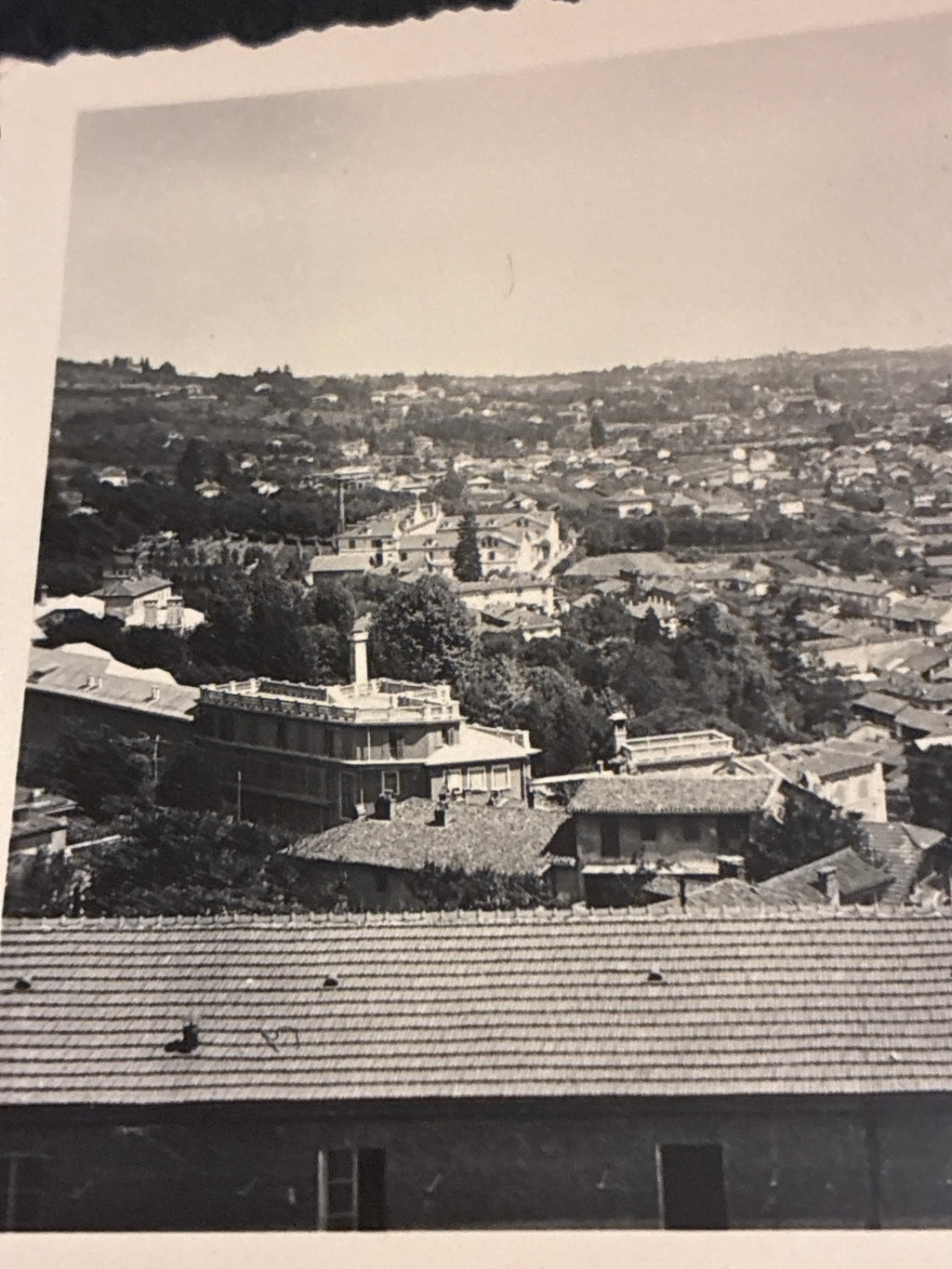 FOTO EPOCA ANNI 30 PANORAMA VEDUTA DALL'ALTO CITTÀ DI COMO ARCHIVIO DABALÀ