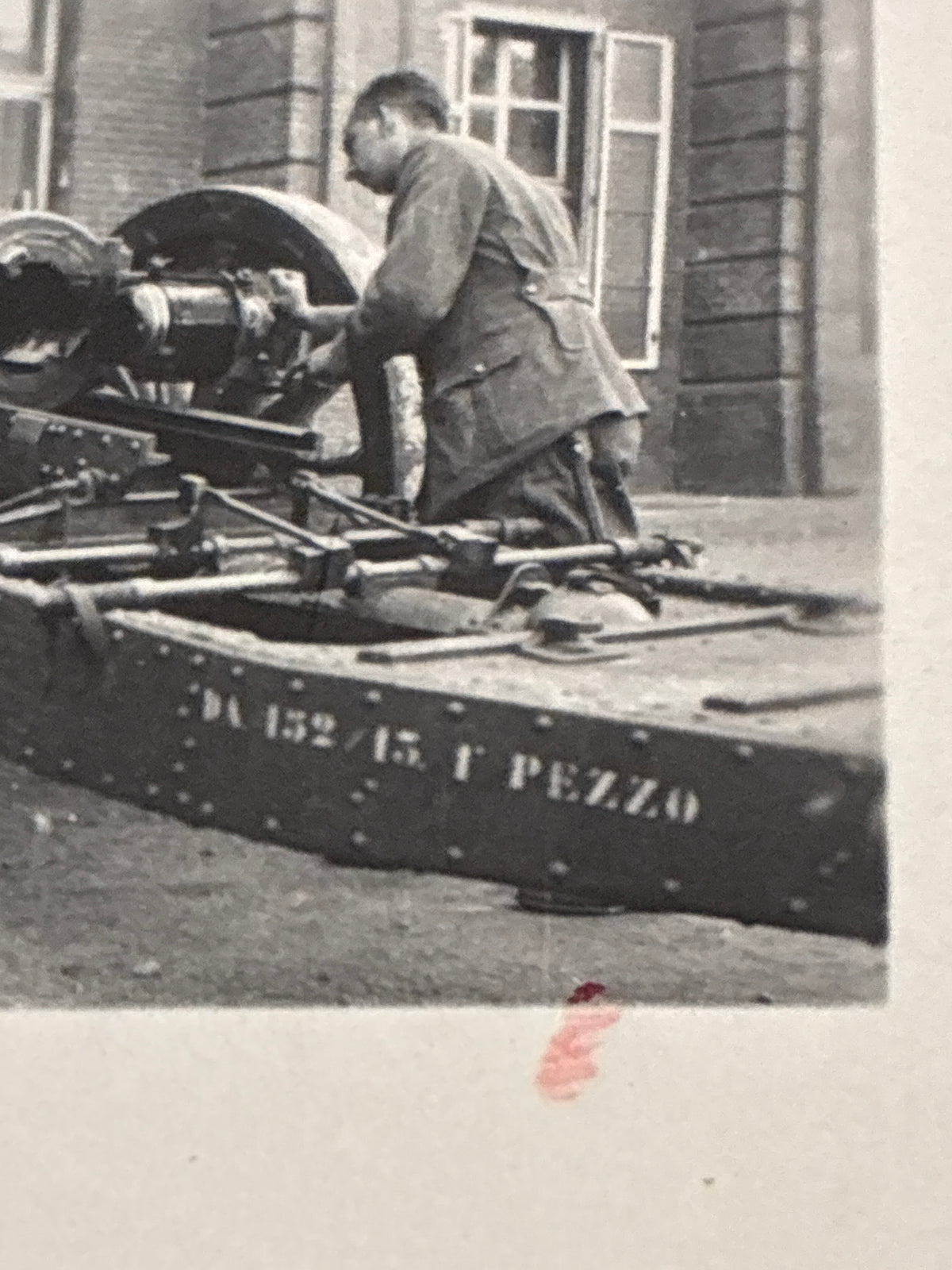 Artiglieria Guardia alla Frontiera Fotografia Epoca 1940 Obice Skoda 152 13 GAF