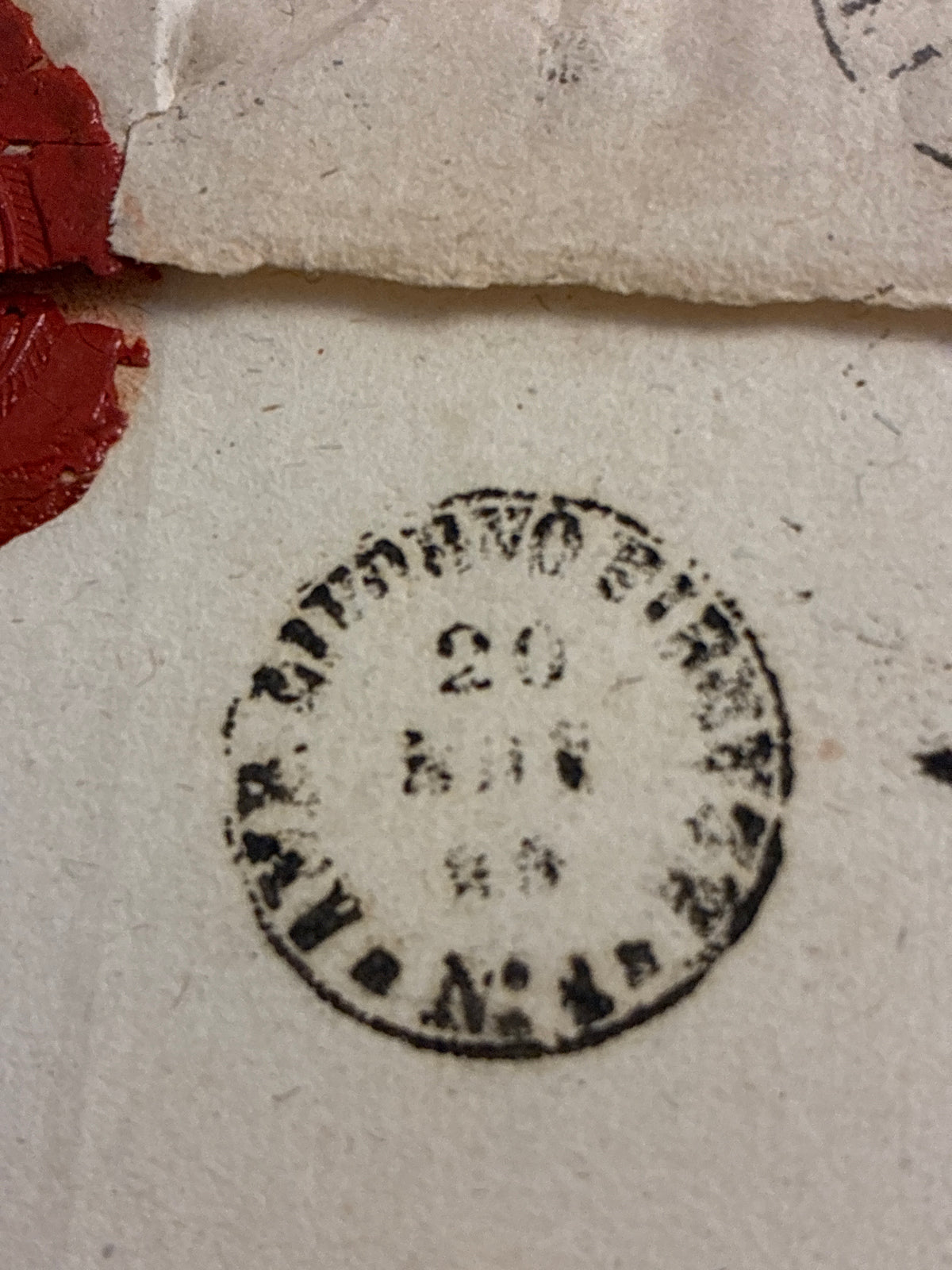 Lettera Storica 1863 da Gavorrano a Firenze con Timbro Ambulante e Sigillo Ceralacca Regi Possessi