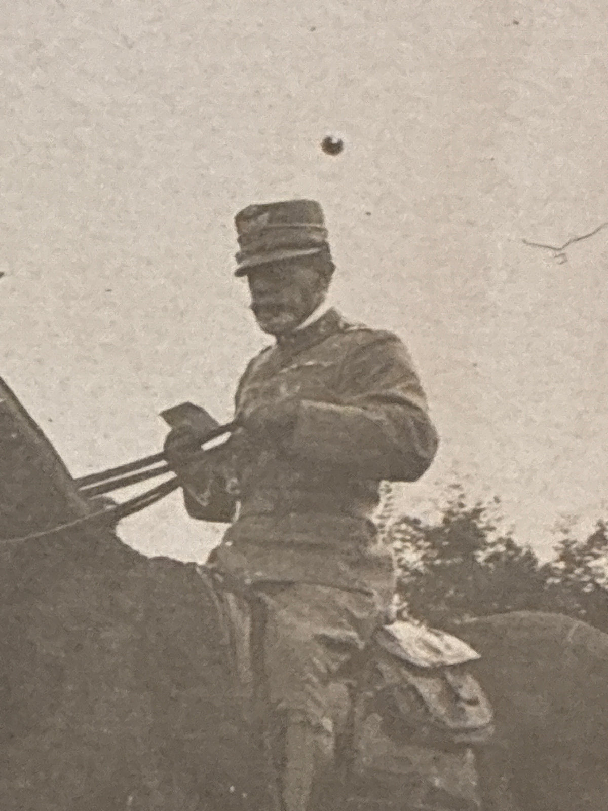 Foto Epoca Grande Guerra Emanuele Filiberto Duca d'Aosta a Cavallo Fronte Carso