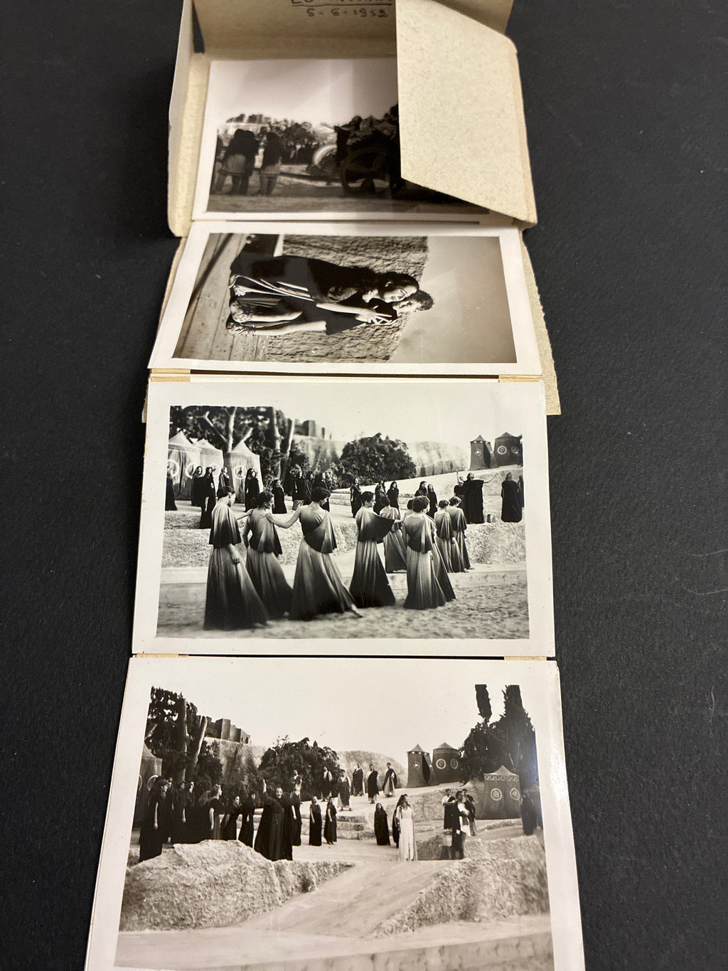 Libretto Cartoline Vintage 1952 "Siracusa Teatro Greco Le Troiane" Foto Tinè