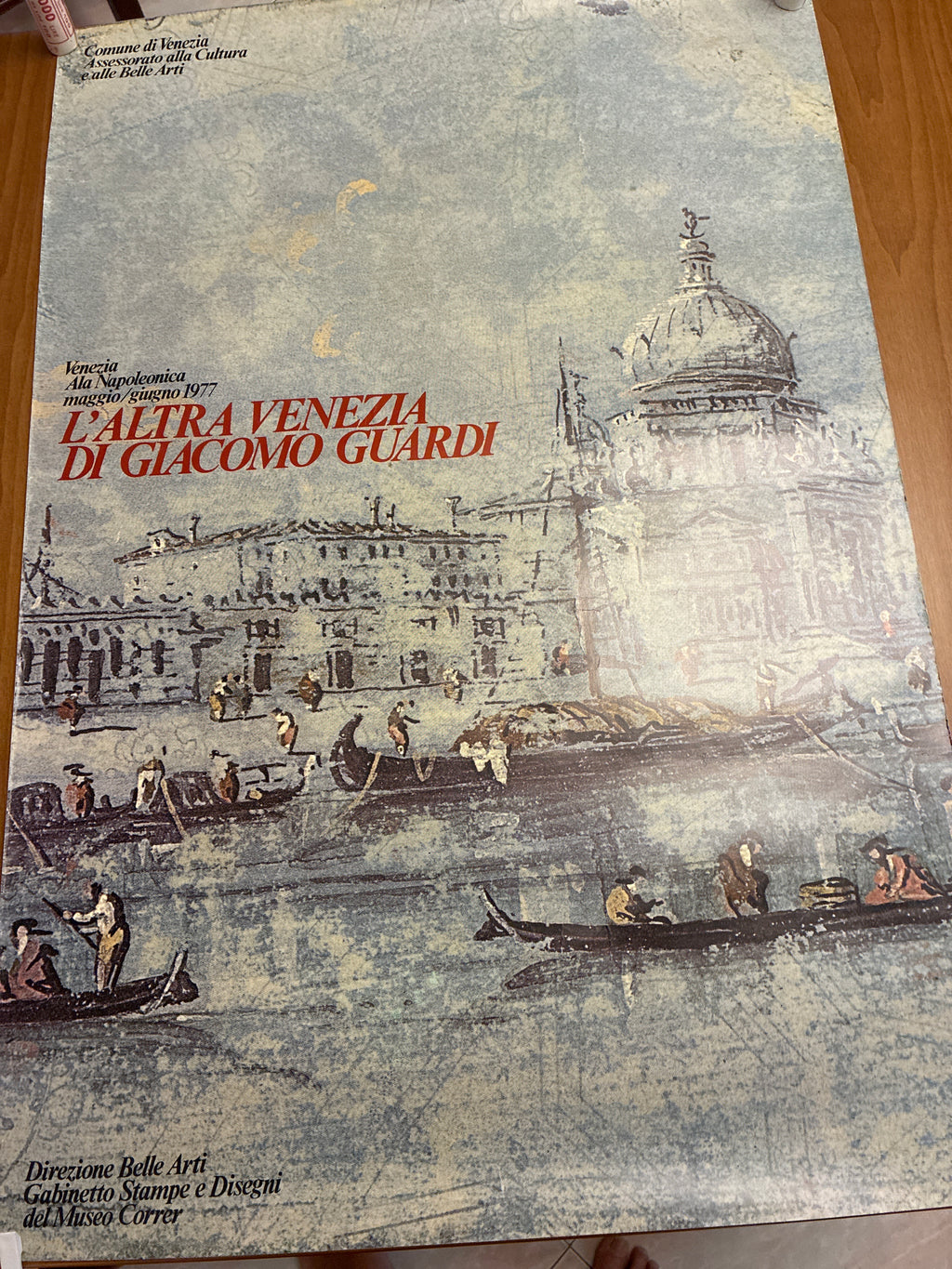 Manifesto Originale 1977 Mostra L'Altra Venezia Di Giacomo Guardi Poster