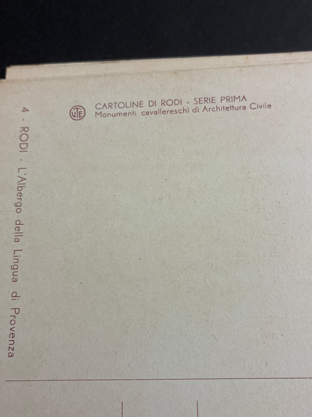 Raro Cofanetto di Cartoline Coloniali "Cartoline di Rodi - Serie Prima. Monumenti Cavallereschi di Architettura Civile", Epoca Possedimenti Italiani dell'Egeo