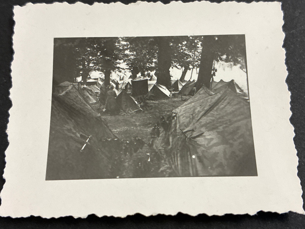 Accampamento militare tedesco della Wehrmacht nella Seconda Guerra Mondiale