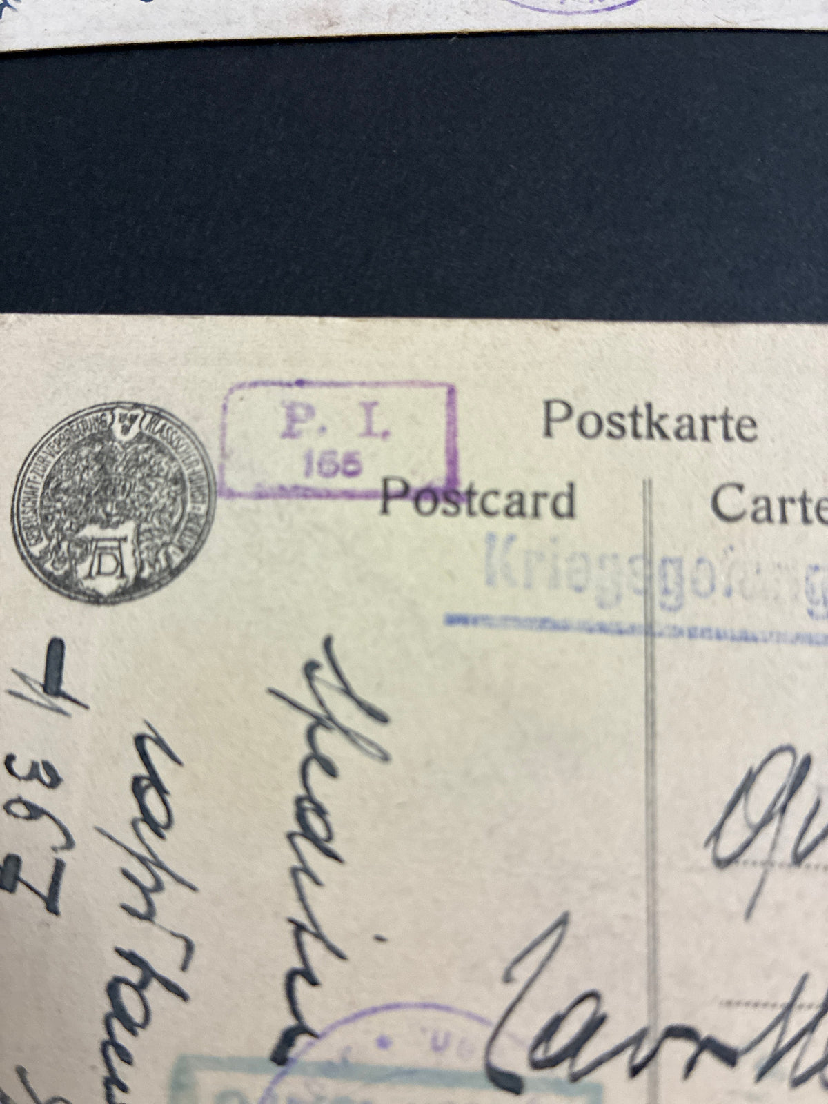 Lotto 6 cartoline Prima Guerra Mondiale prigioniero di guerra Capitano Cesare Torino campo Ellwangen (Germania) 1918