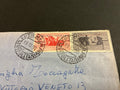RARA Busta del dicembre 1930 da Leptis Magna (Tripolitania) a Torino, affrancata in perfetta tariffa di primo porto con francobolli coloniali da 75c. e 15c. "Bimillenario di Virgilio" con dicitura Tripolitania