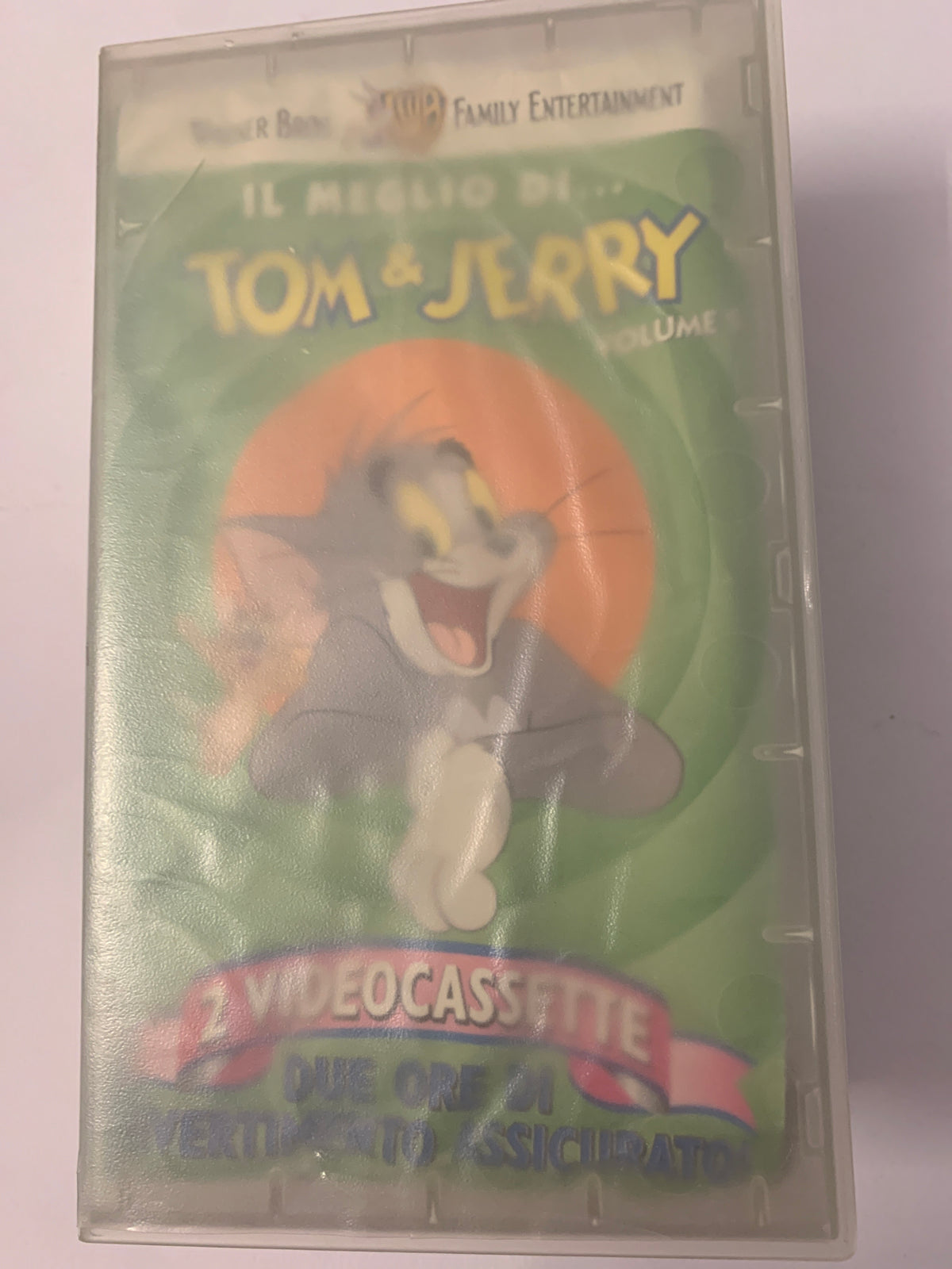 Cofanetto VHS "Il Meglio di Tom & Jerry" 2 Videocassette Originali Warner Bros
