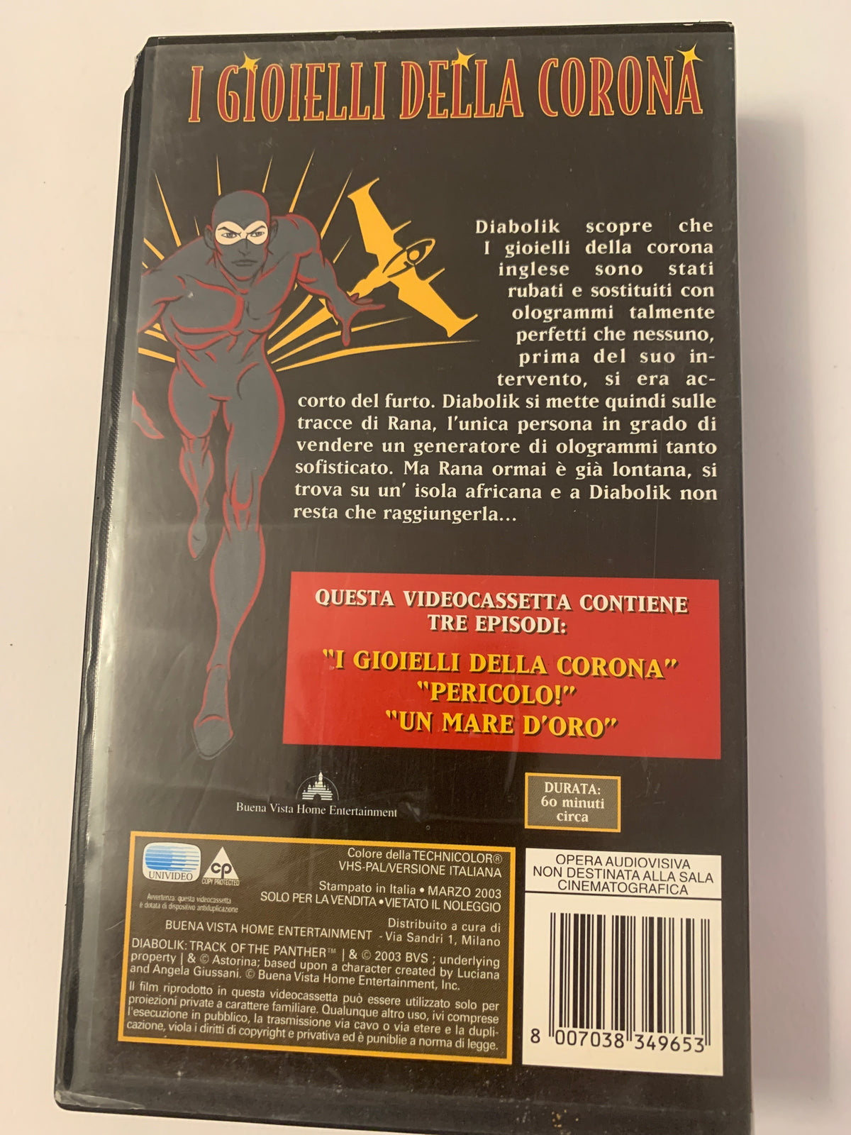 VHS "Saban's Diabolik: Track of the Panther - I Gioielli della Corona"